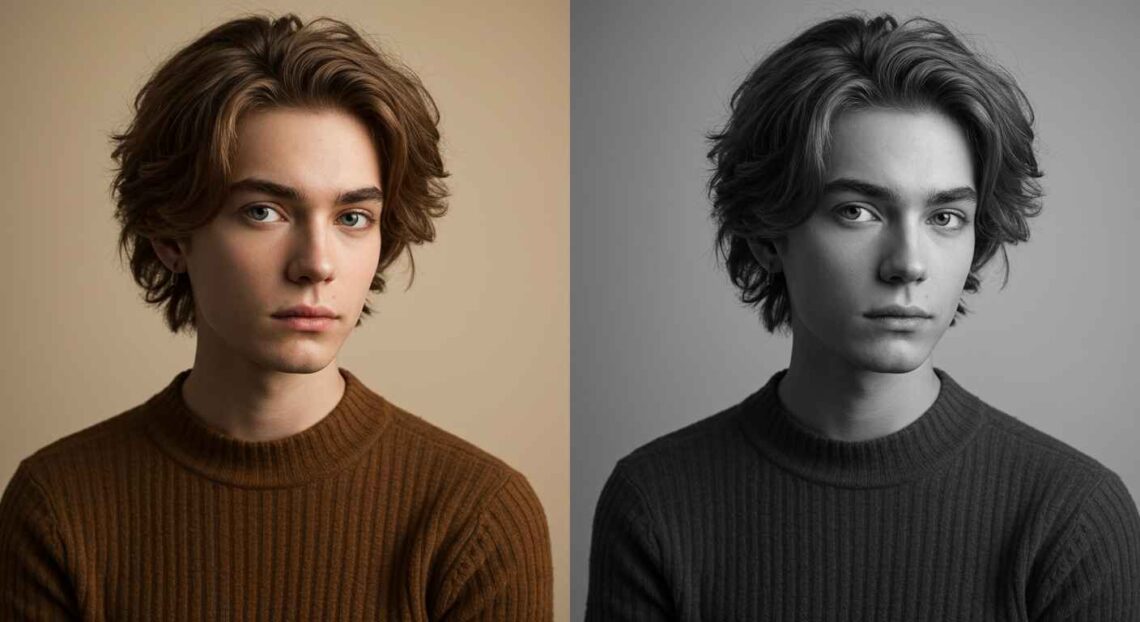Convert Colored Photo into Black & White